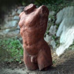 Ryszard Piotrowski ceramic sculpture torso outdoor